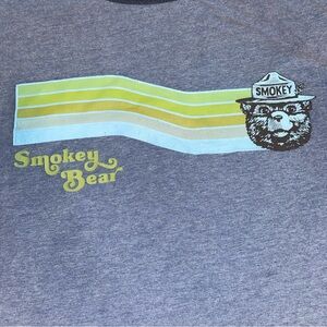 Smokey Bear Blue Graphic Short Sleeve Tee‎